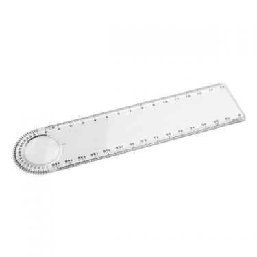 Ruler whit magnifying glass