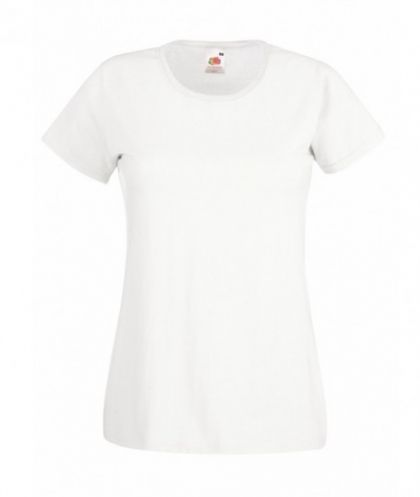Ladies T-Shirt Fruit of the Loom VALUEWEIGHT white