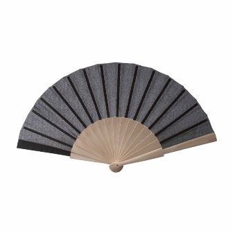 Cotton fan with wooden handle