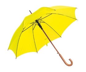 Automatic umbrella with wooden handle and wooden tip
