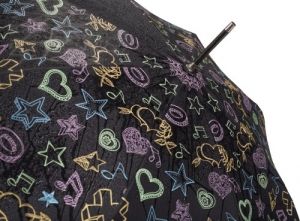 Colour changing automatic umbrella