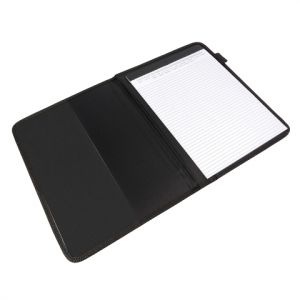 A4 pad brief folder with pocket and pen loop, ruled pad included