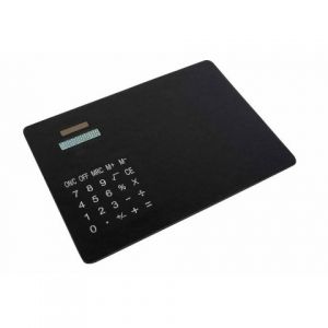 mouse pad with 8-digit solar calculator