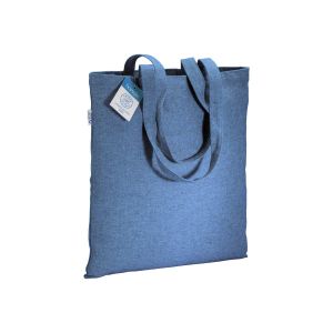 Рециклиран памук 280 г/кв.м. чанта с дълги дръжки изработена по концепцията за  устойчив живот