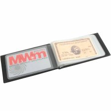 Credit card holder for 10 cards with synthetic leather covers