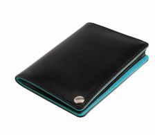 Credit card holder for 12 cards with synthetic leather covers