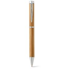 Bamboo ball pen with metal clip