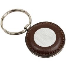 Round PU metal key holder