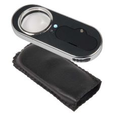Metal magnifier with normal and UV light 
