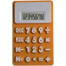 Rubber calculator with magnet