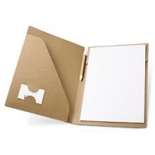 A4 notepad with cardboard folder