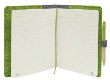 Notepad wit felt covers and eco ballpen