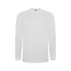 Long-sleeved children’s T-shirts are made of cotton fabric.