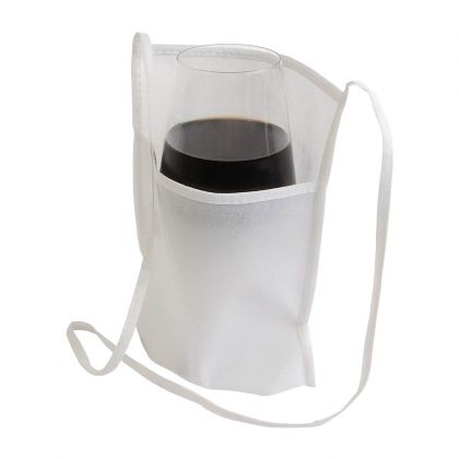 Non-woven glass holders for the sommelier