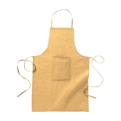 Long apron 100 % recycled cotton