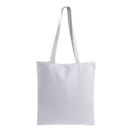 Shopping bag with zipper