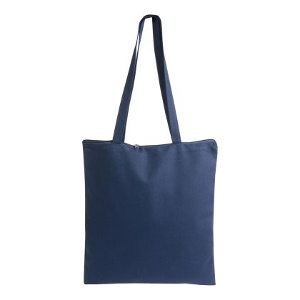 Shopping bag with zipper