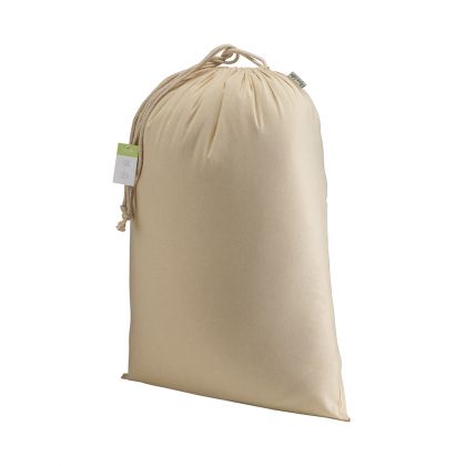 Торбичка  за опаковане  от органичен памук с връзки - 40см на 50см. 