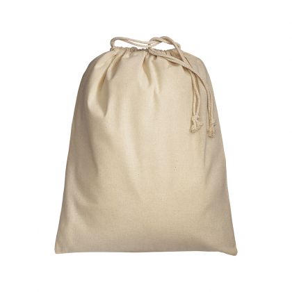 Опаковъчна торбичка с връзки  - 40x50см. от памучен плат