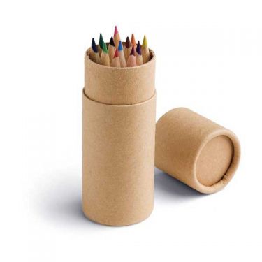 Кутия с  цветни моливи 12 бр