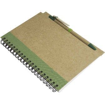 Notebook with pen in set