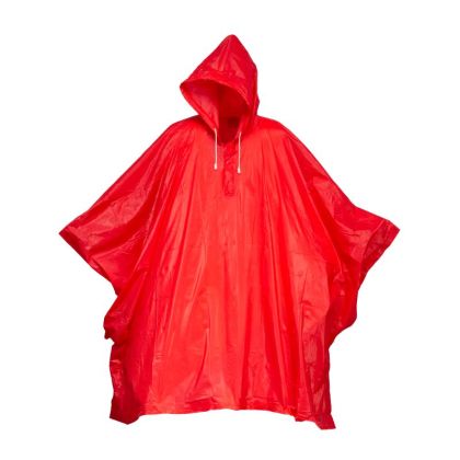 Single size hooded poncho in pouch