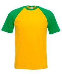 Men's T-Shirt Fruit of the Loom VALUEWEIGHT BASEBALL T