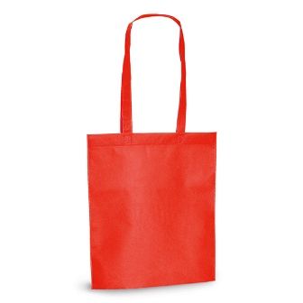 червена чанта с дълги дръжки