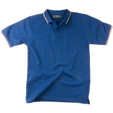Short sleeve polo shirt with  Italian colors 20020