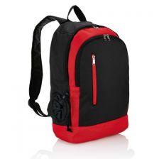 Backpack with water bottle pocket