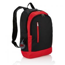 Backpack with water bottle pocket