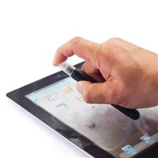 Tablet screen cleaner with stylus