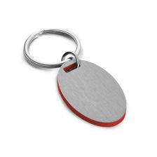 Keyring with pouch