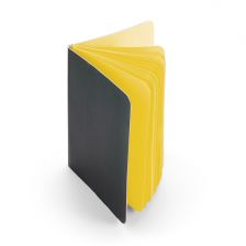 Тефтер с цветни страници - жълт