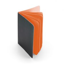 Тефтер с цветни страници - оранжев