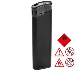 Electronic plastic lighter with flame regulation
