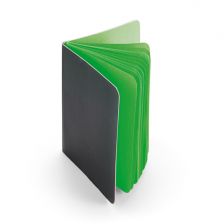 Тефтер с цветни страници - зелен