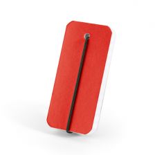 Elastic closure notepad- red