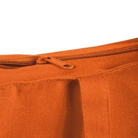 Памучна чанта с цип тежък текстил 250г/кв.м. Размер: 38 x 42 x 8 
