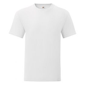 Тениска от четкан памук ICONIC T бяла