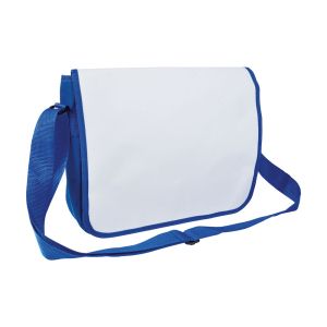 Bag with adjustable shoulder strap and white flap suitable for sublimation printing 