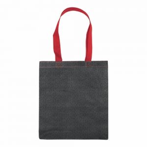Чанта за пазаруване от изкуствена материя принтирана с дънков ефект