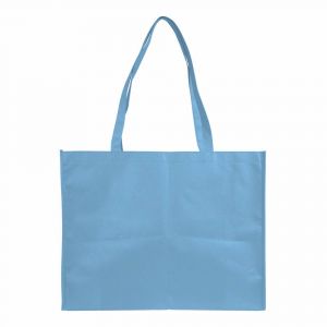 Non woven stiched shopping bag, long handle and gusset - 12 cm
