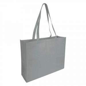 Non woven stiched shopping bag, long handle and gusset - 12 cm
