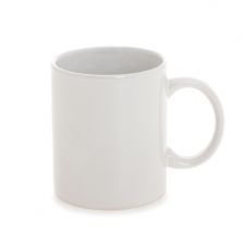 Ceramic cup, white