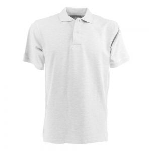100% piqué cotton (180 g/m2) short-sleeve white color
