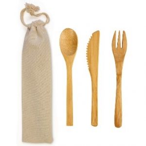 Bamboo cutlery set 