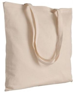 Памучни торбички натурални 100% памук от плътен 140 г текстил с дълги дръжки