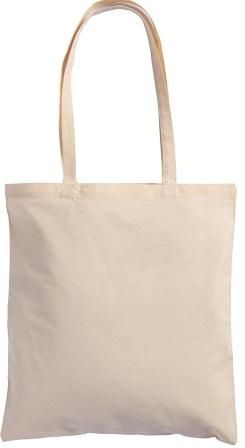 Памучни торбички натурални 100% памук от плътен 135-140 г текстил с дълги дръжки