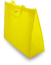 Yellow shopping bag nonwoven textile